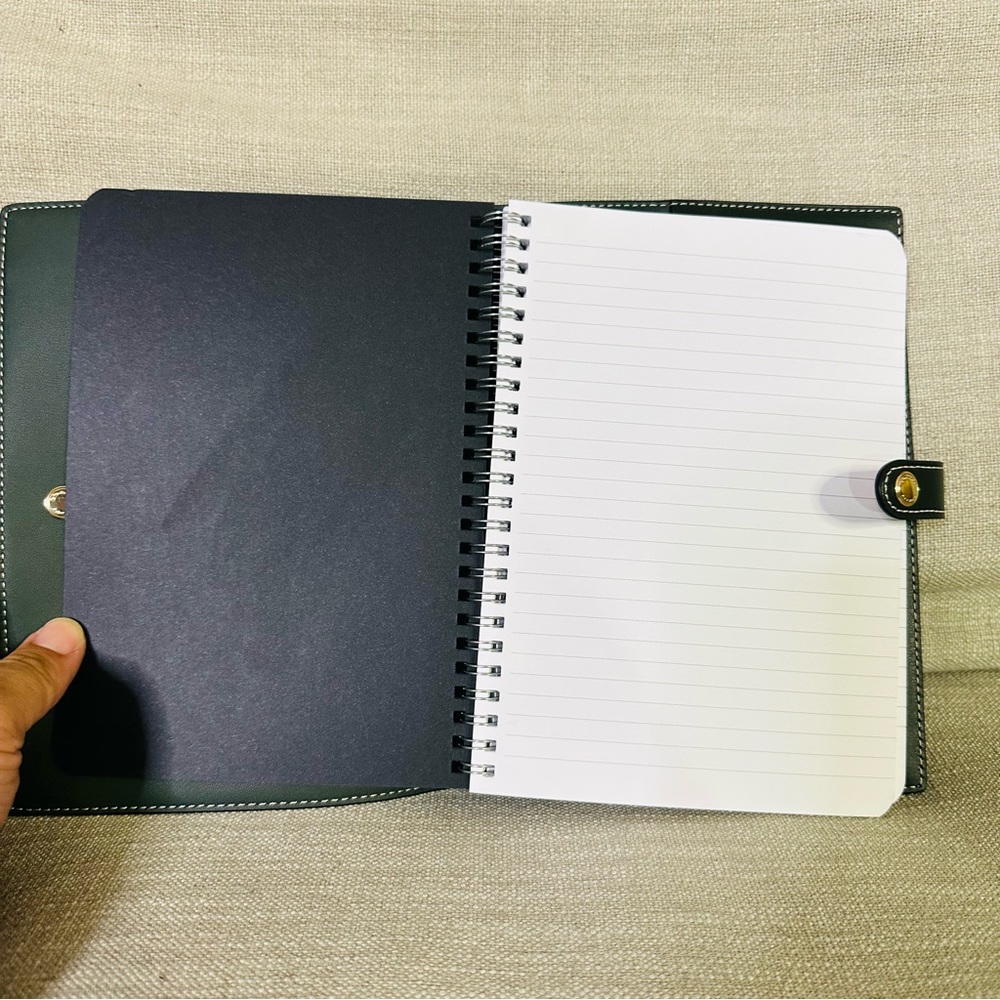 Coach monogram canvas lined notebook and cover - Picture 4 of 5